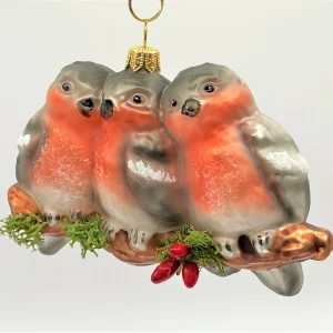 Hanco Drei kleine Vögelchen sitzen auf einem Ast