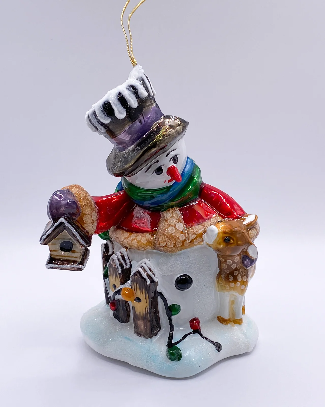 Komozja Schneemann mit Vogelhäuschen und kleinem Reh, KOMOZJA MOSTOWSKI