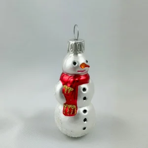 Wiktoria Kleiner Schneemann mit rotem Schal