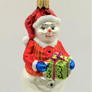 Hanco Kleiner Schneemann mit roter Jacke