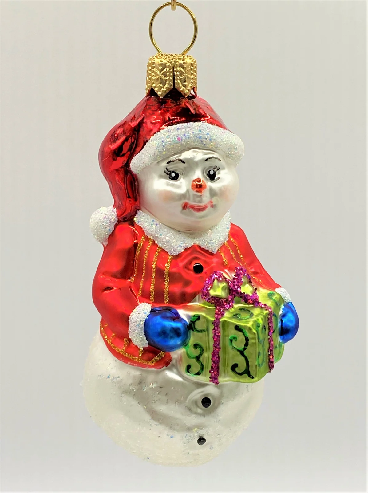 Hanco Kleiner Schneemann mit roter Jacke