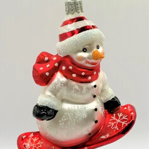 Hanco Schneemann auf Snowboard