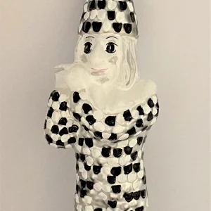 GMC Blätzlibajass Basler Fasnachtsfigur, schwarz/weiss