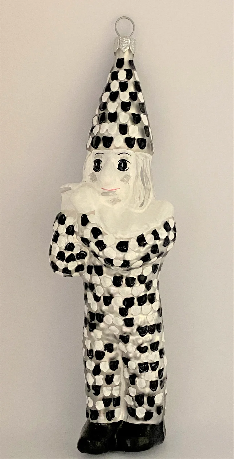 GMC Blätzlibajass Basler Fasnachtsfigur, schwarz/weiss