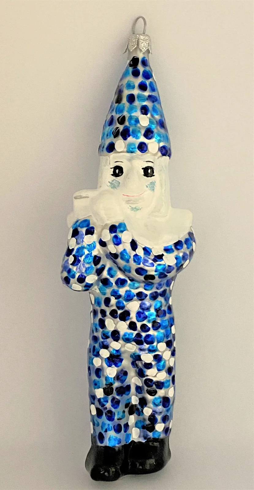 GMC Blätzlibajass Basler Fasnachtsfigur, blau/weiss