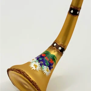Hanco Alphorn mit Alpenblumenbemalung