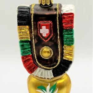 Glaspol Souvenir - Kuhglocke mit Edelweiss