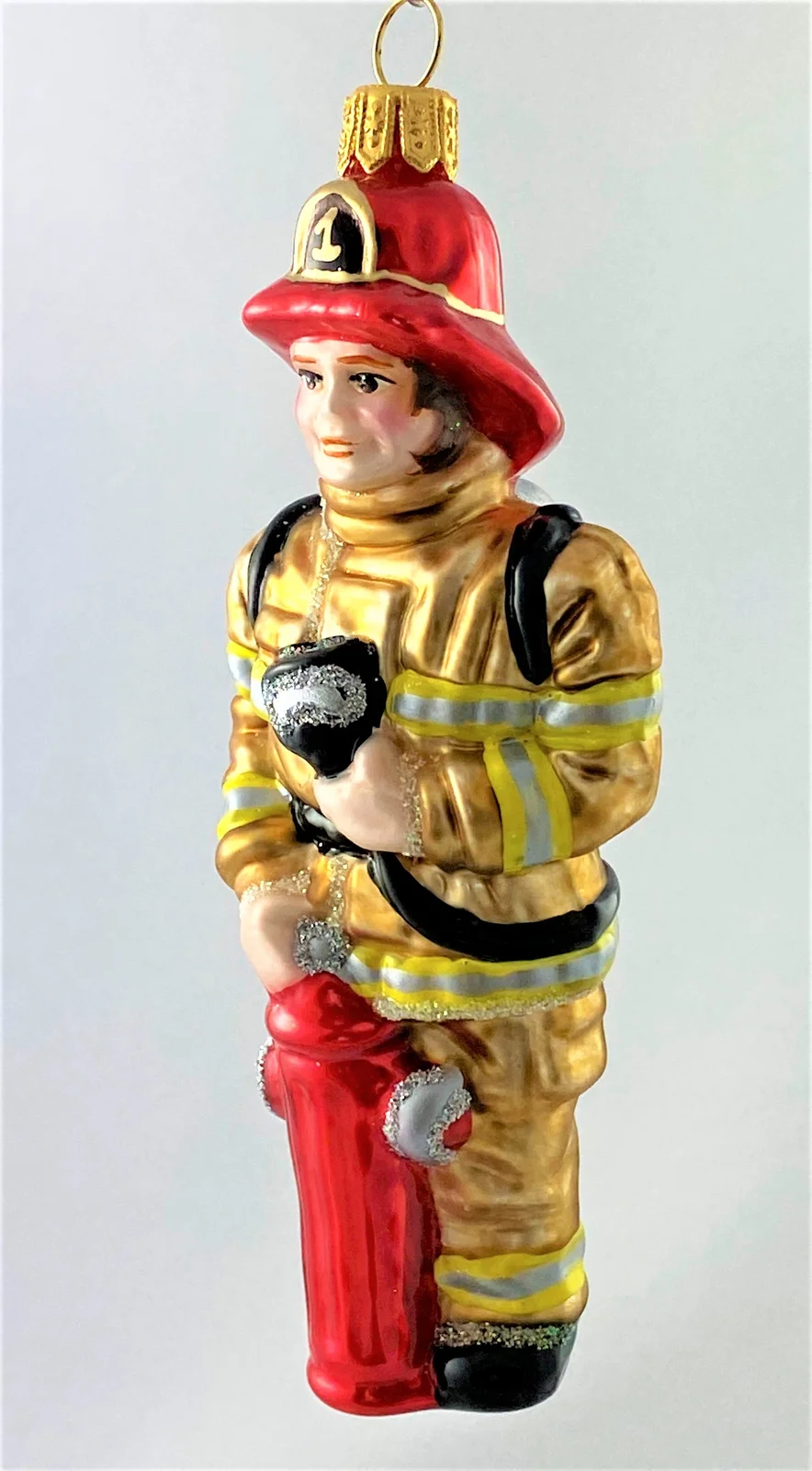 Impuls Feuerwehrmann mit Sauerstoffgerät, braunes Gewand