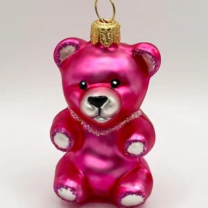 Glasswitch Teddy-Bär in Pink