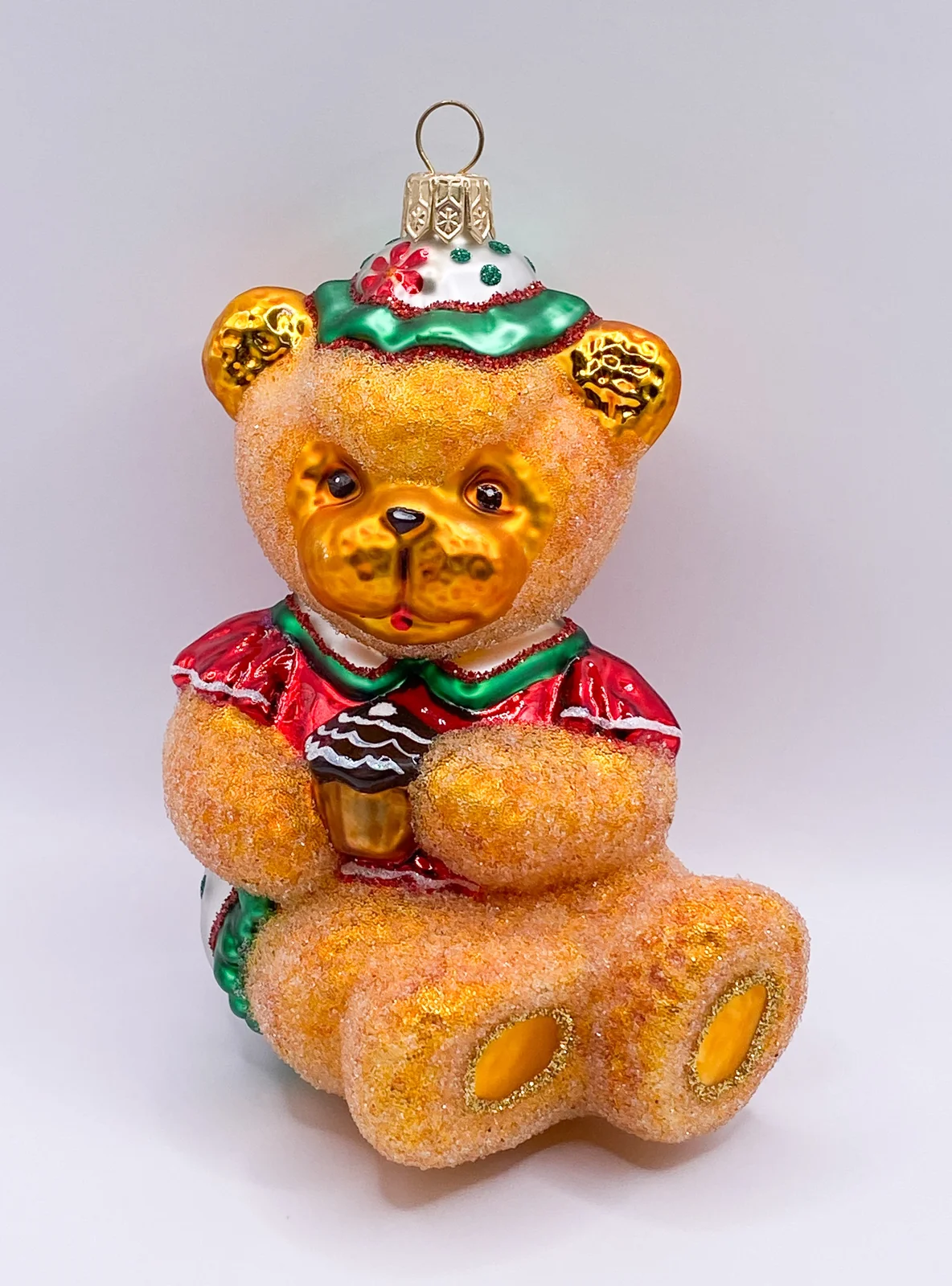 Glassware Teddybär mit Cup-Cake