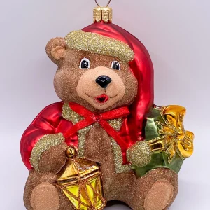 Glassware Teddybär mit Laterne