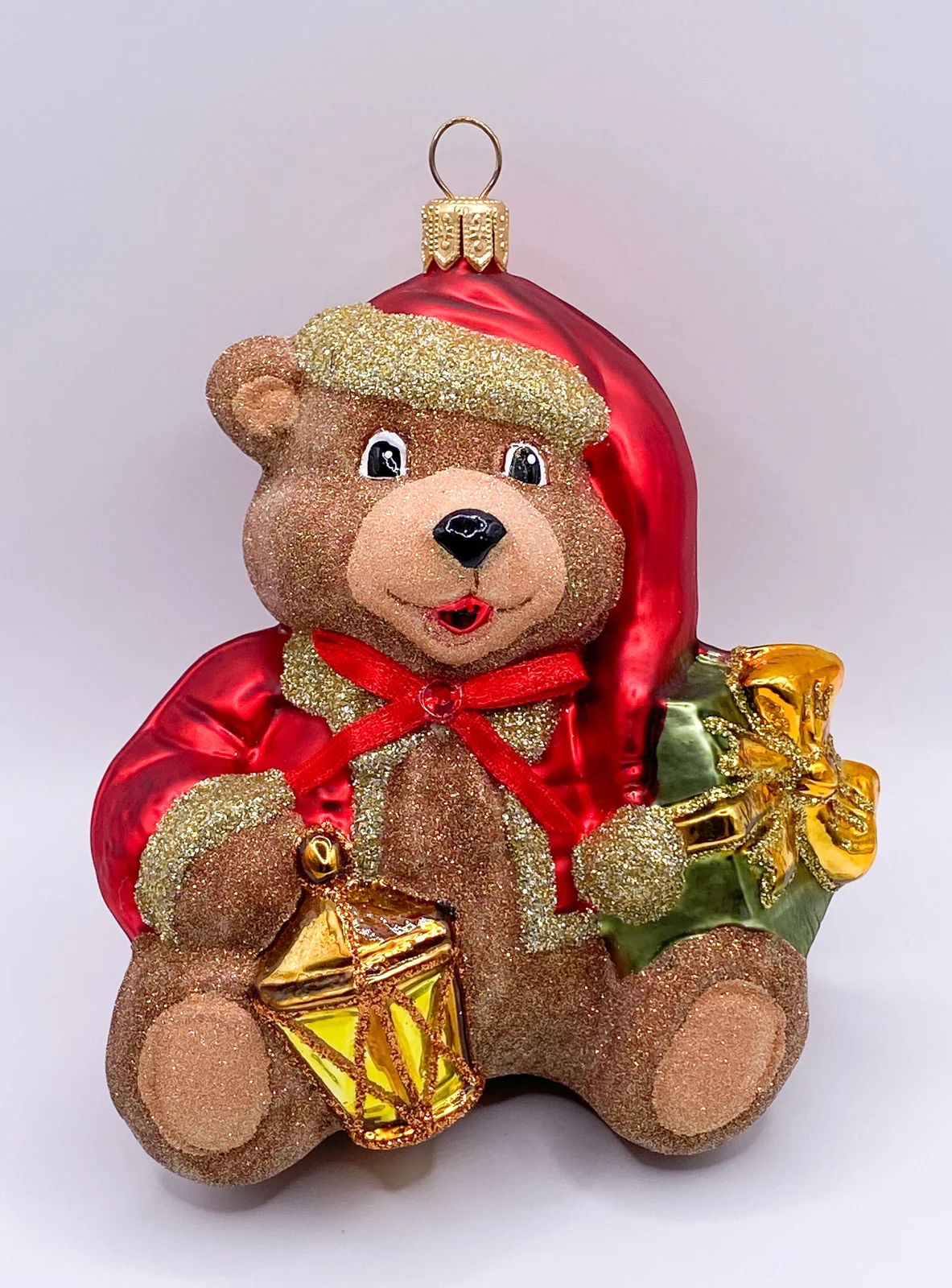 Glassware Teddybär mit Laterne