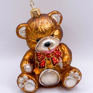 Glassware Sitzender Teddybär