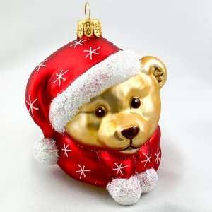 Hanco Teddybär mit Weihnachtsmütze