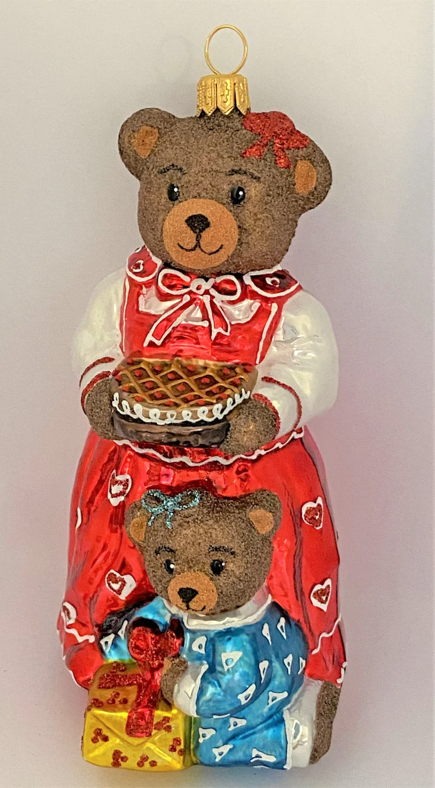 Glassware Bärenmama hat einen feinen Kuchen gebacken