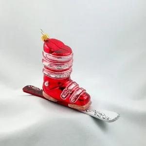 GMC Roter Ski-Schuh mit Ski