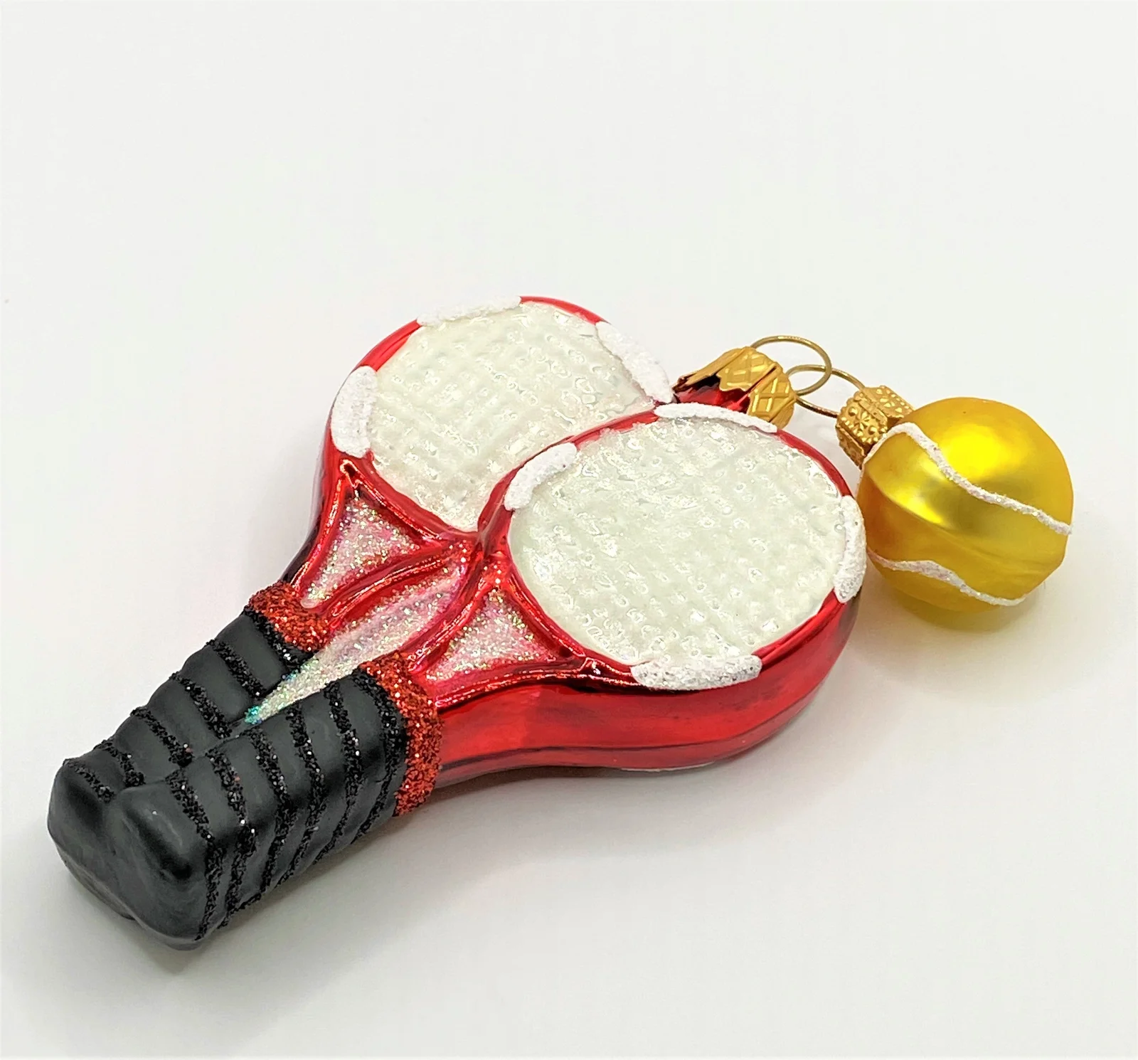Glaspol Tennisschläger mit kleinem Tennisball