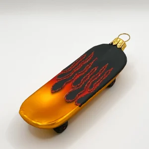 Impuls Rollbrett mit Flammendekor, Skate-Board
