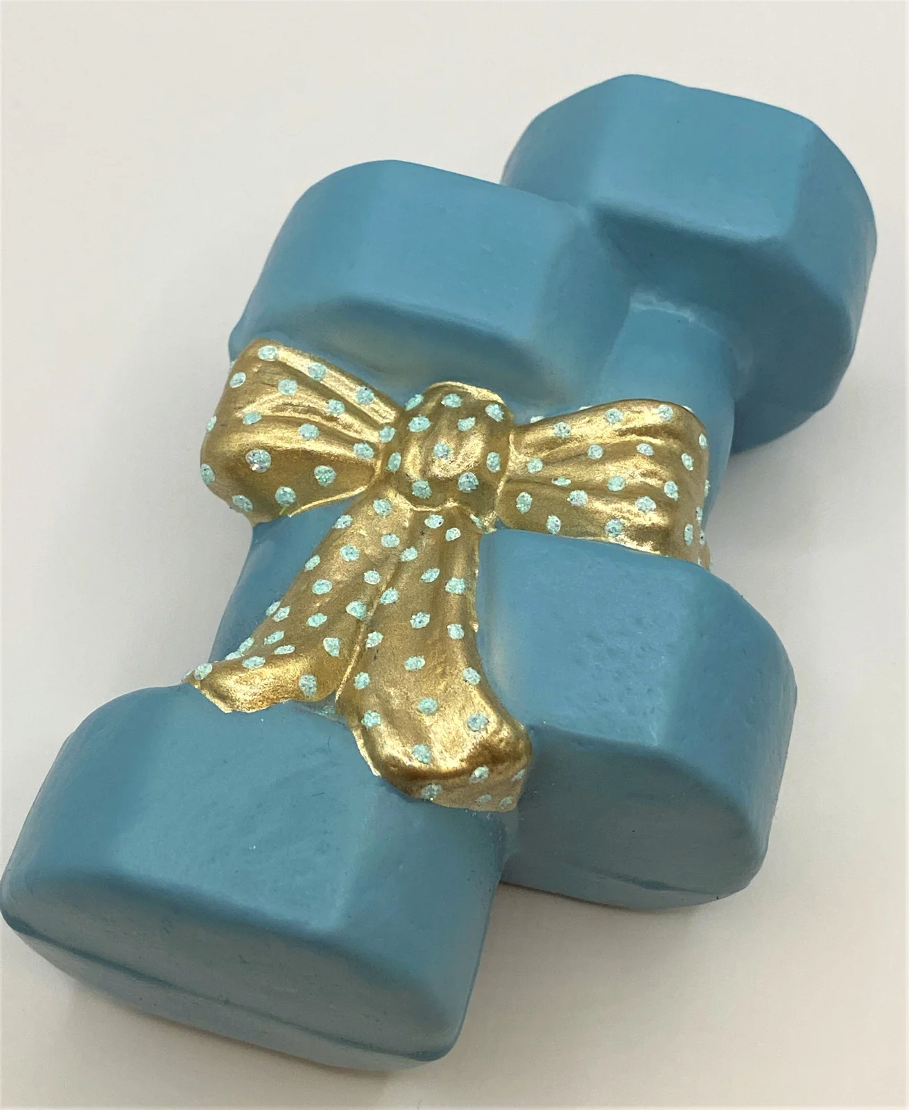 GMC Hanteln mit Geschenkband, hellblau