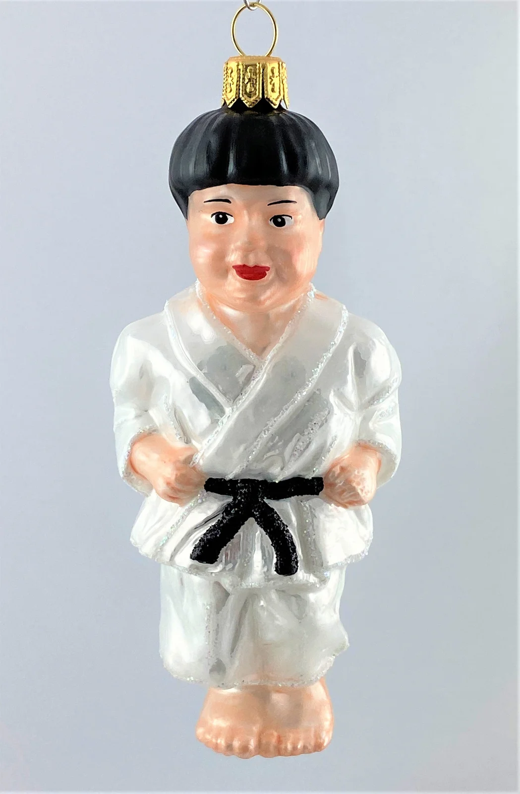 Impuls Karate-Kämpfer mit schwarzem Gürtel