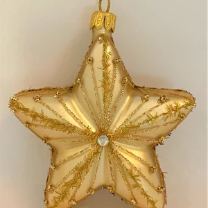 Szklo Stern, Gold matt mit Golddekor