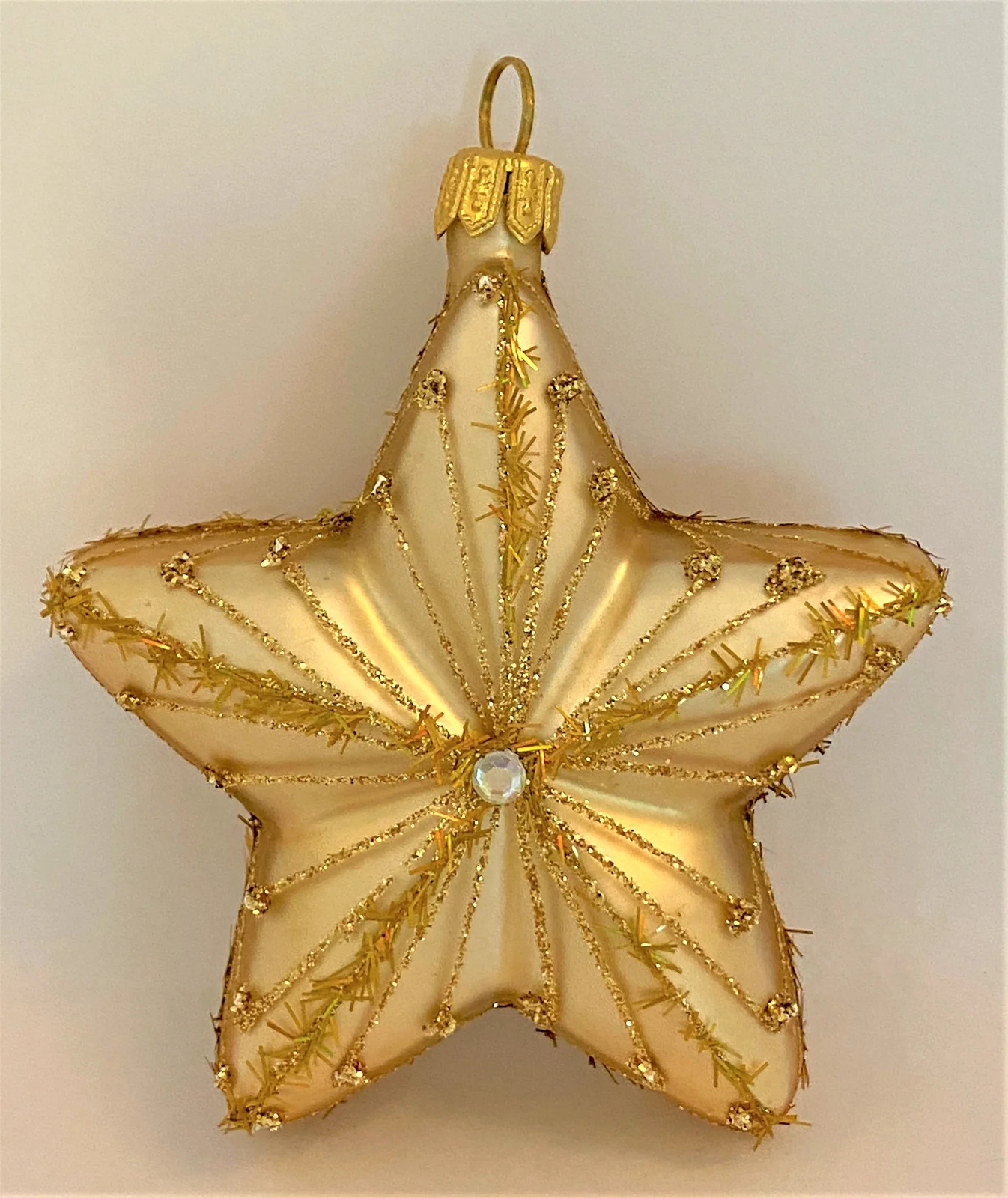 Szklo Stern, Gold matt mit Golddekor