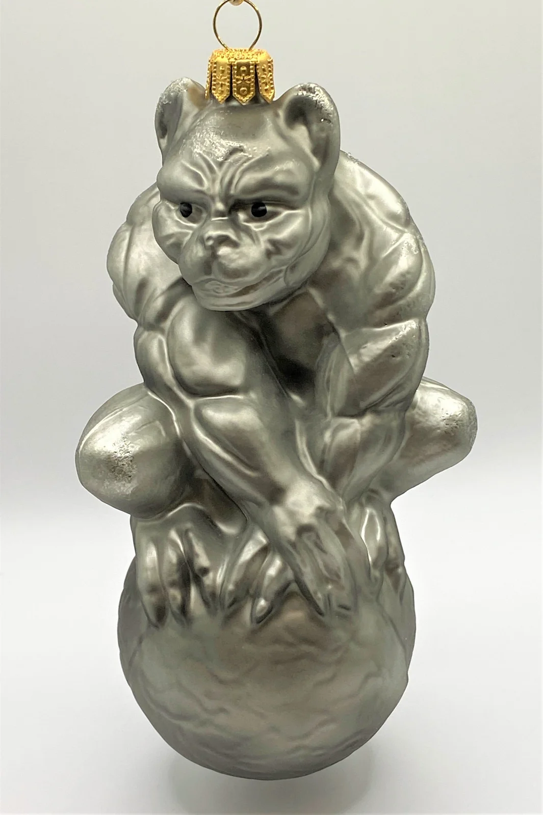 Wiktoria Gargoyle, gotischer Wasserspeier, grau