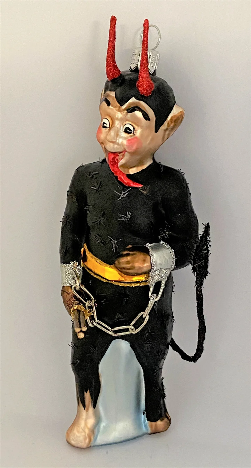 Hanco Teufel mit Rute und Kette, Krampus