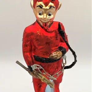 Hanco Roter Teufel mit Rute und Kette, Krampus