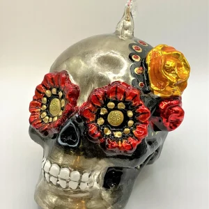 Komozja Totenschädel mit geblümten Augen, Mexican Skull, KOMOZJA MOSTOWSKI