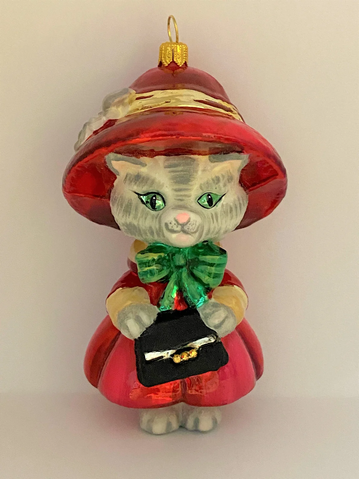 Komozja Katzenmädchen im roten Kleid mit Handtasche, KOMOZJA MOSTOWSKI