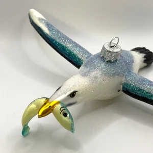 Wiktoria Grosse Möwe mit Fisch im Schnabel