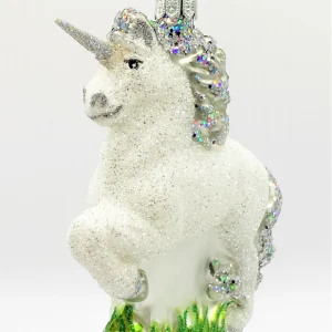 Glaspol Glitzer Einhorn