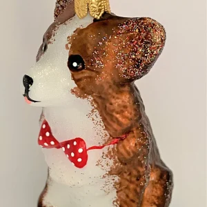 GMC Sitzender Corgi mit roter Fliege