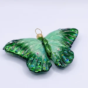 GMC Grüner Schmetterling mit Schmucksteinen