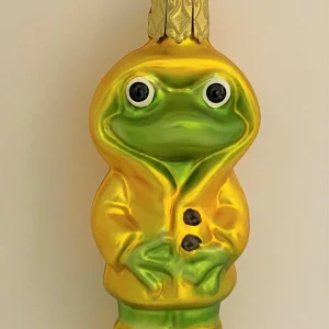 Inge-Glas Frosch im Regenmantel