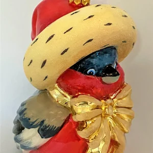 Komozja Süsses Vögelchen mit Schleife und Santa`s Mütze, KOMOZJA MOSTOWSKI
