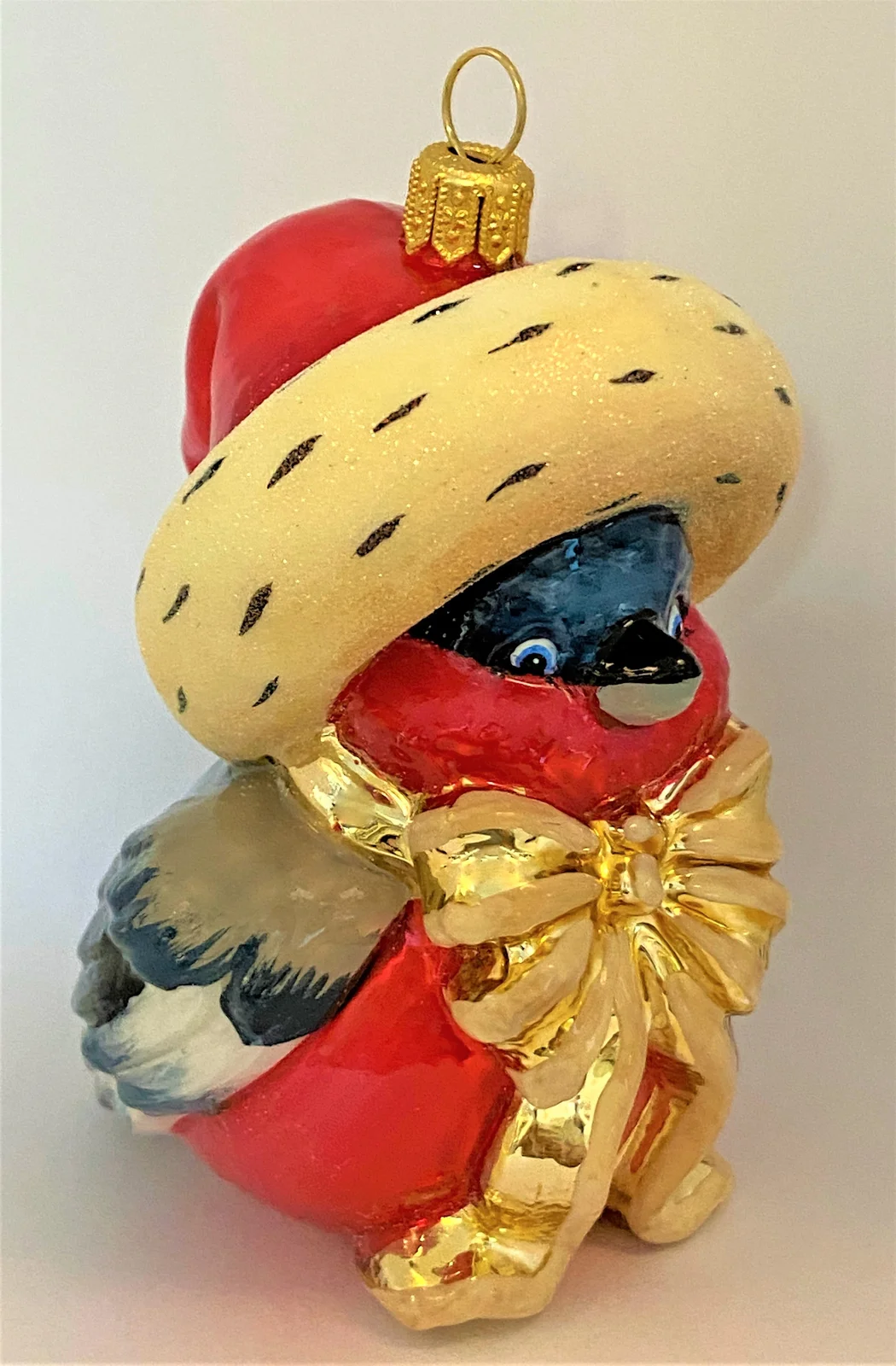 Komozja Süsses Vögelchen mit Schleife und Santa`s Mütze, KOMOZJA MOSTOWSKI