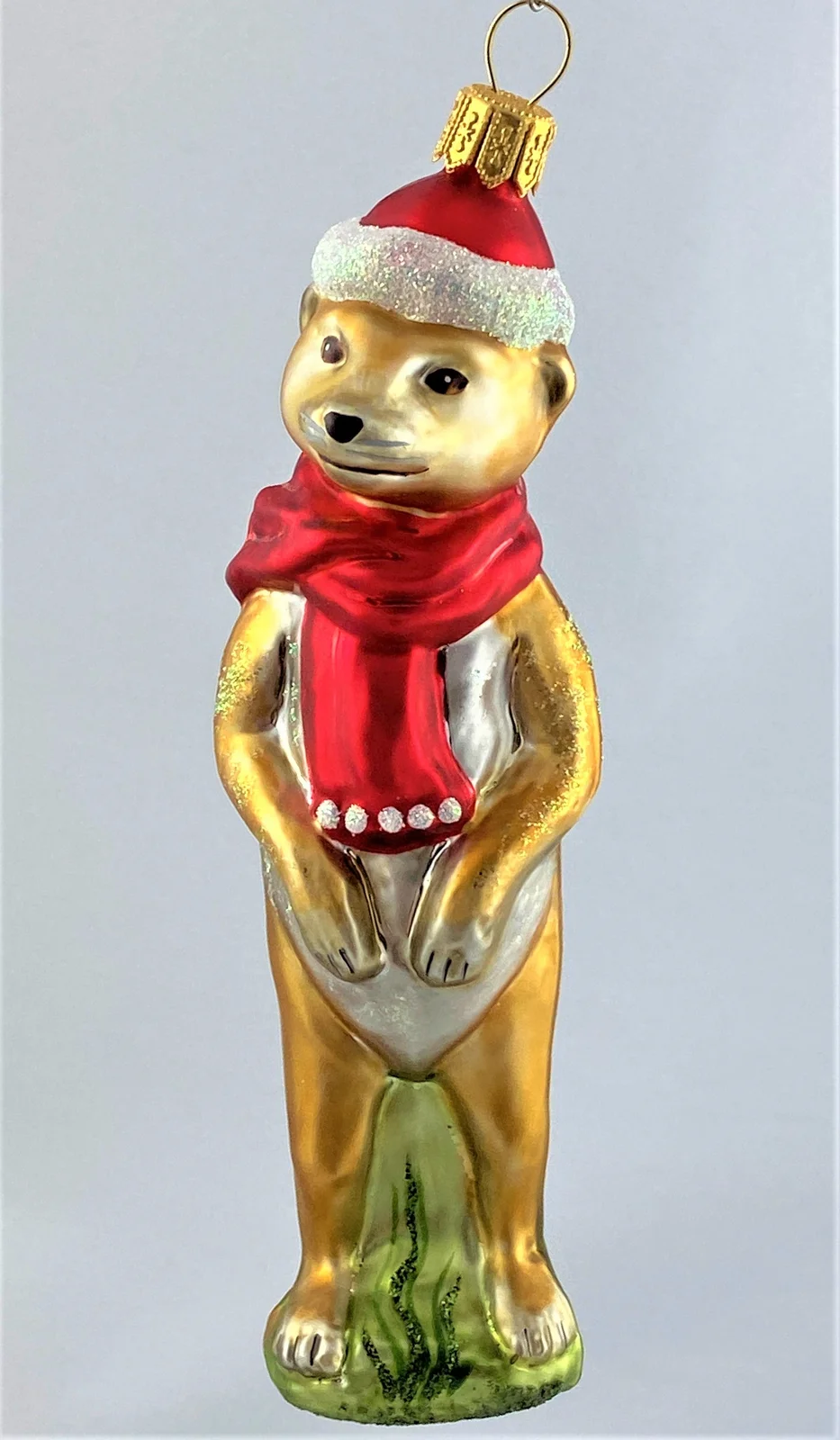 Hanco Erdmännchen freut sich auf Weihnachten