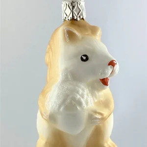 Inge-Glas Verschmitztes Eichhörnchen mit Eichel, beige