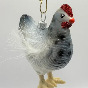 GMC Weiss-graues Huhn mit weissen Federn
