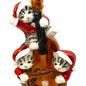 Komozja Drei Tigerkatzen musizieren mit dem Kontrabass, KOMOZJA MOSTOWSKI