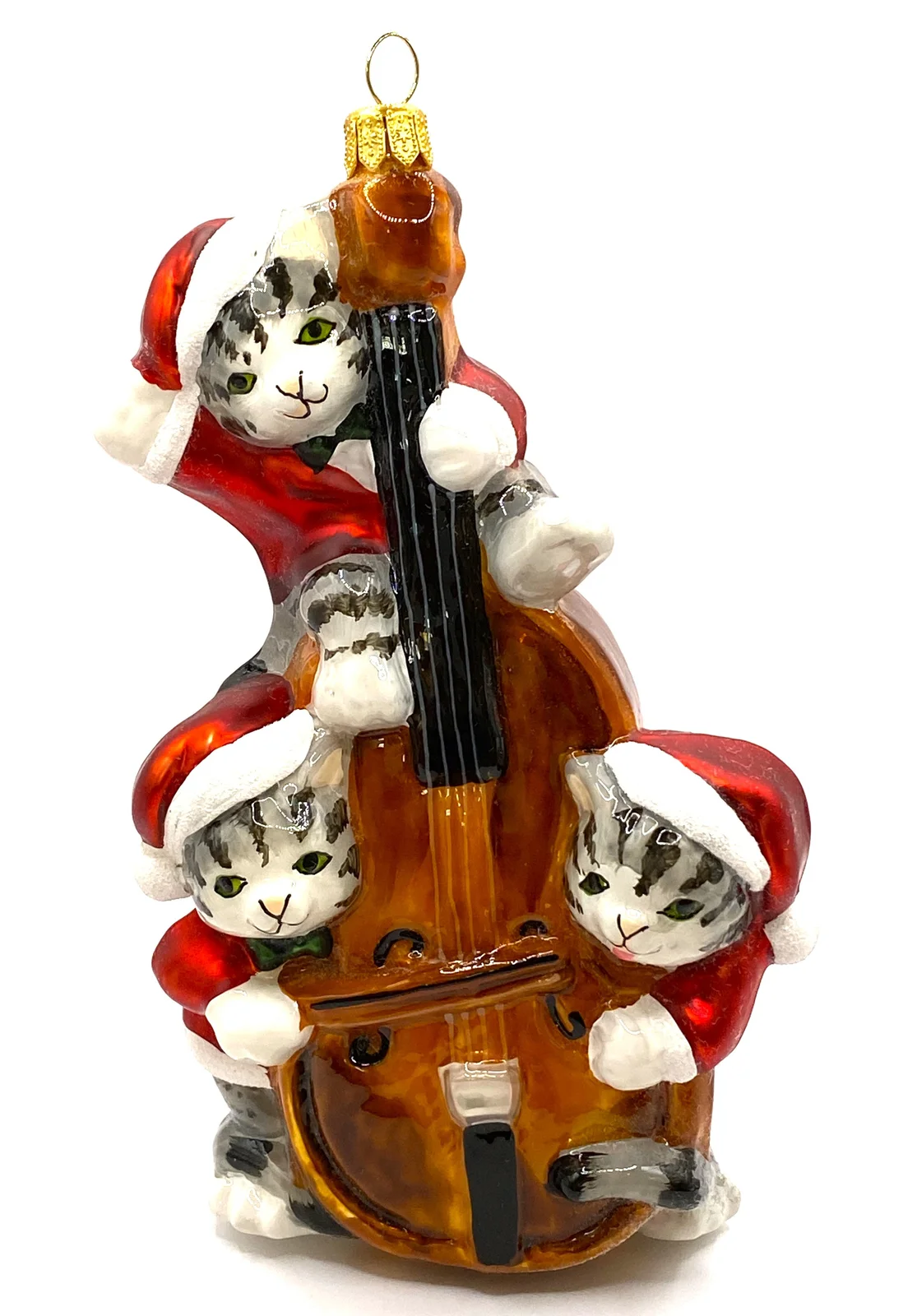 Komozja Drei Tigerkatzen musizieren mit dem Kontrabass, KOMOZJA MOSTOWSKI