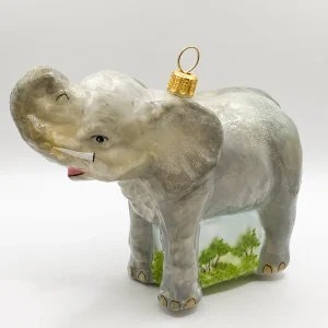 Glassware Elefant mit kleinen Stosszähnen