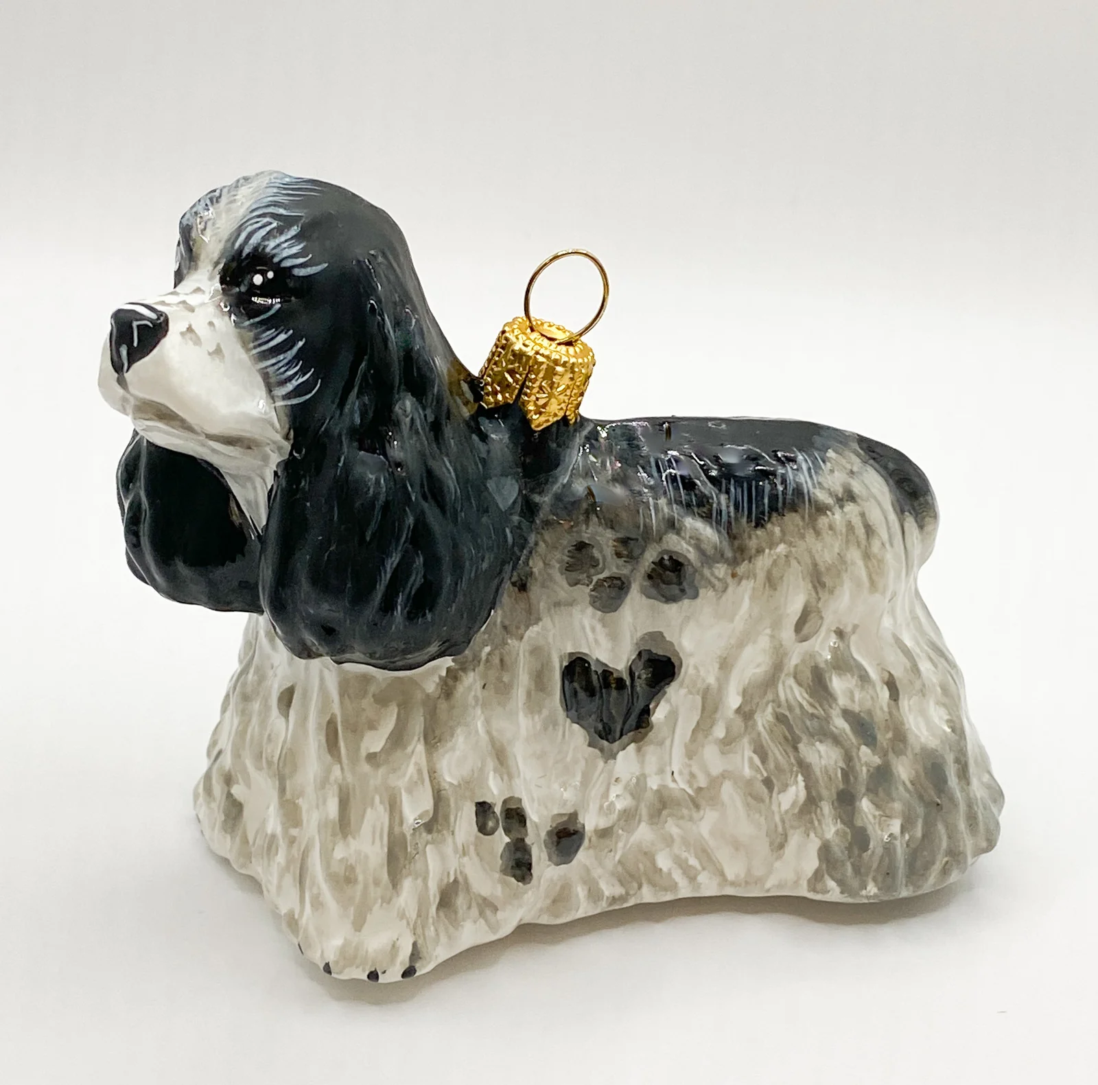 Komozja Schwarz weiss gefleckter Cocker Spaniel, KOMOZJA MOSTOWSKI