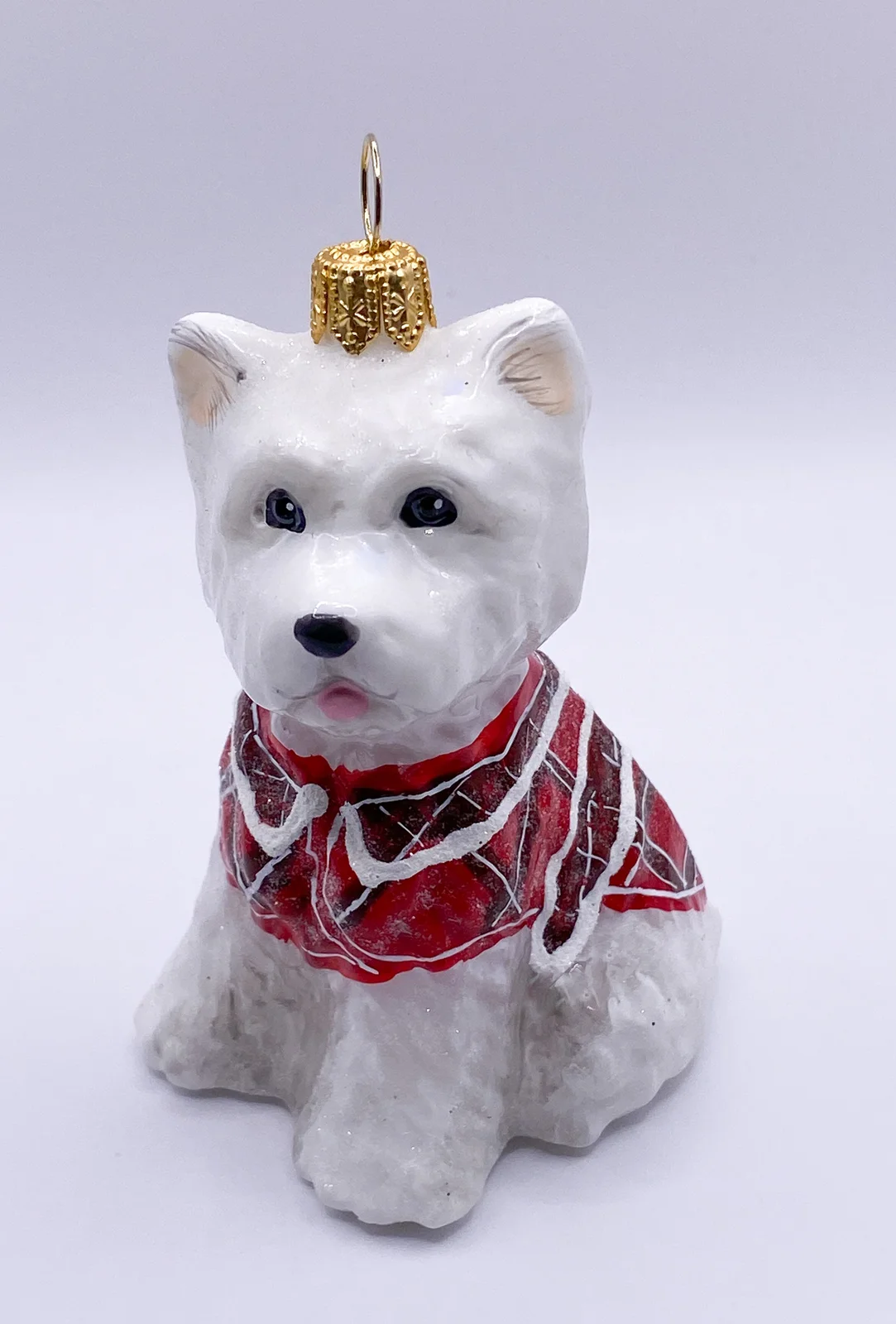 Komozja West Highland-Terrier-Hund im roten Mantel, KOMOZJA MOSTOWSKI