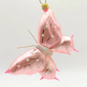 Hanco Rosa Schmetterling mit weissen Tupfen