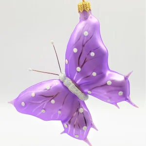 Hanco Schmetterling lila, weisse Tupfen