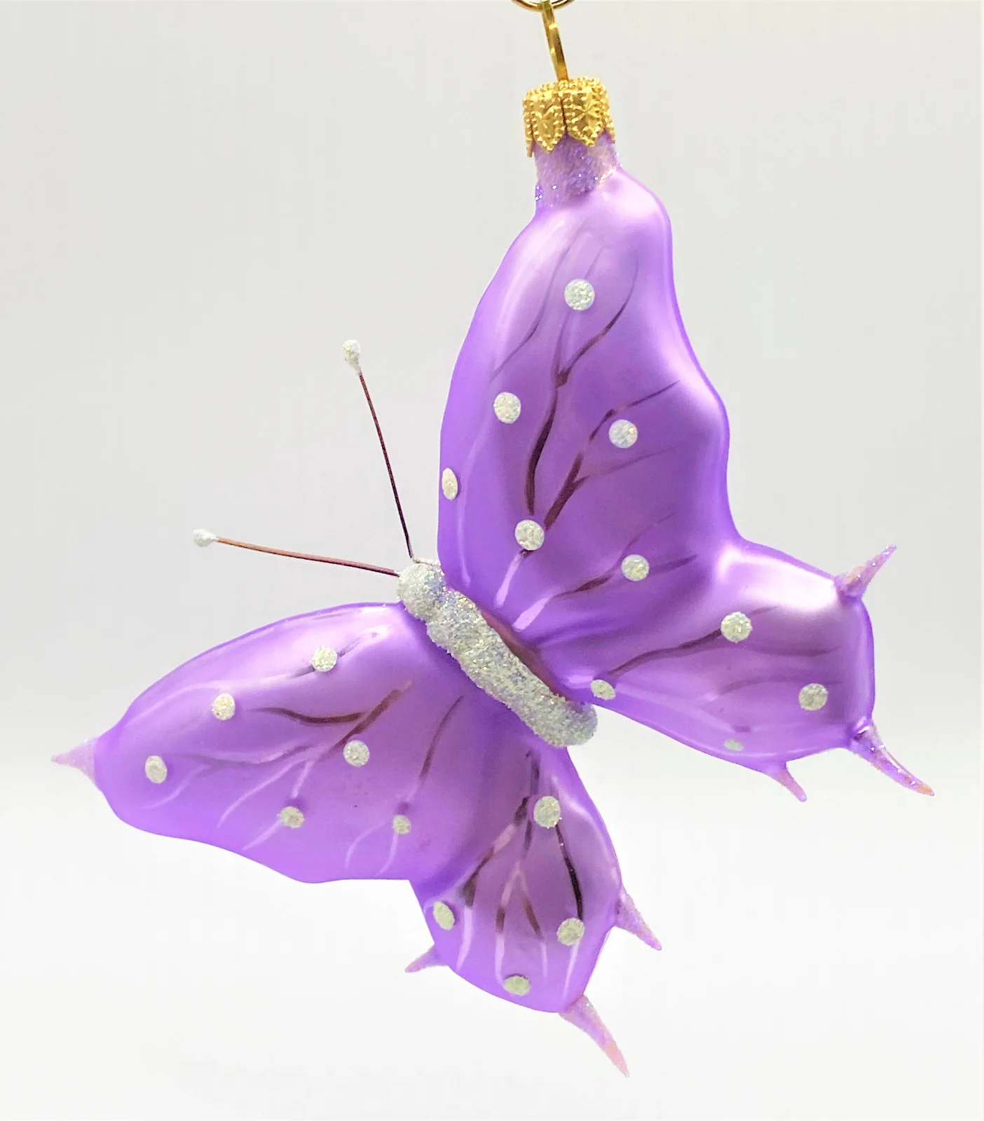 Hanco Schmetterling lila, weisse Tupfen