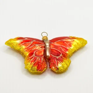 GMC Schmetterling dunkles orange mit gelben Flügelspitzen